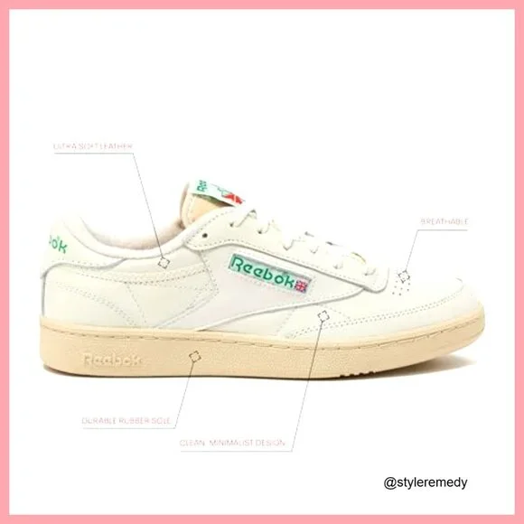Leather Lace-Up Sneakers with Rubber Sole and Terry Padding